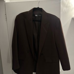 Rich mocha brown, Zara blazer